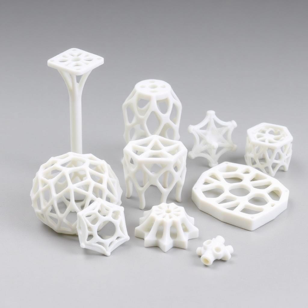 SLS selective laser sintering nylon printed parts