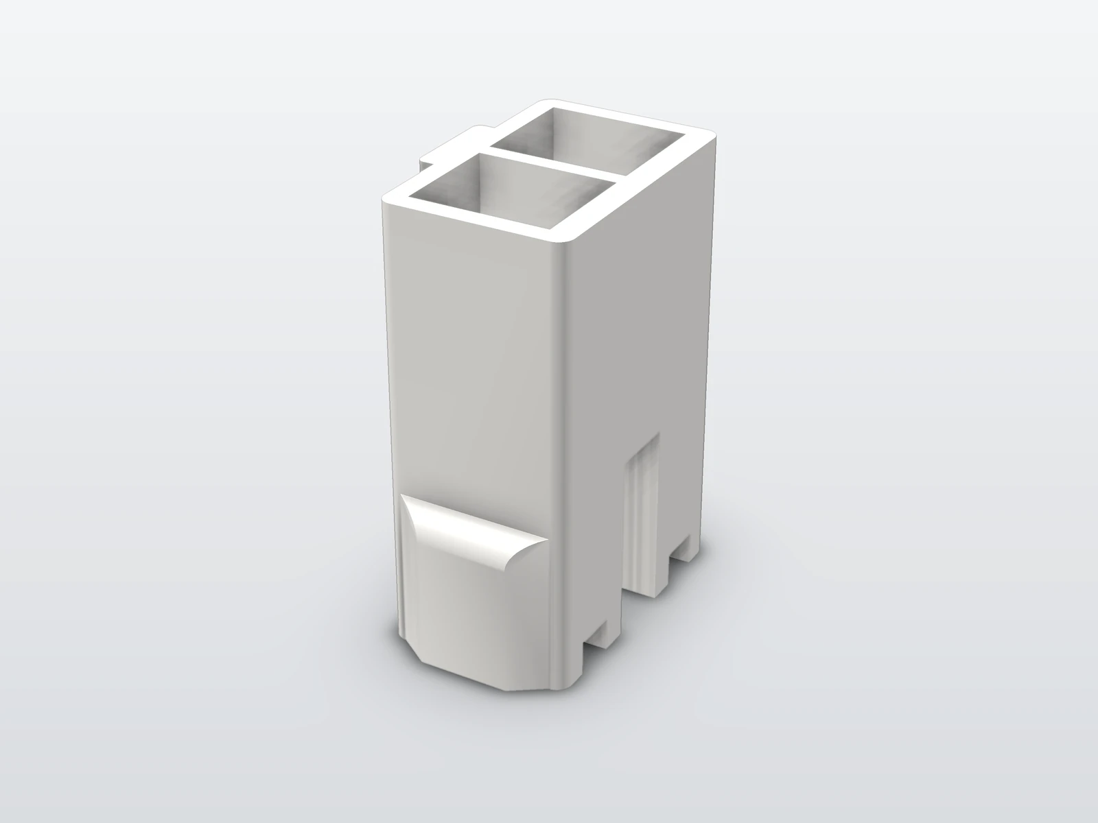 1369326 2-pin connector housing (6.3 mm terminals) - reproduction by Replique Labs (view 2)