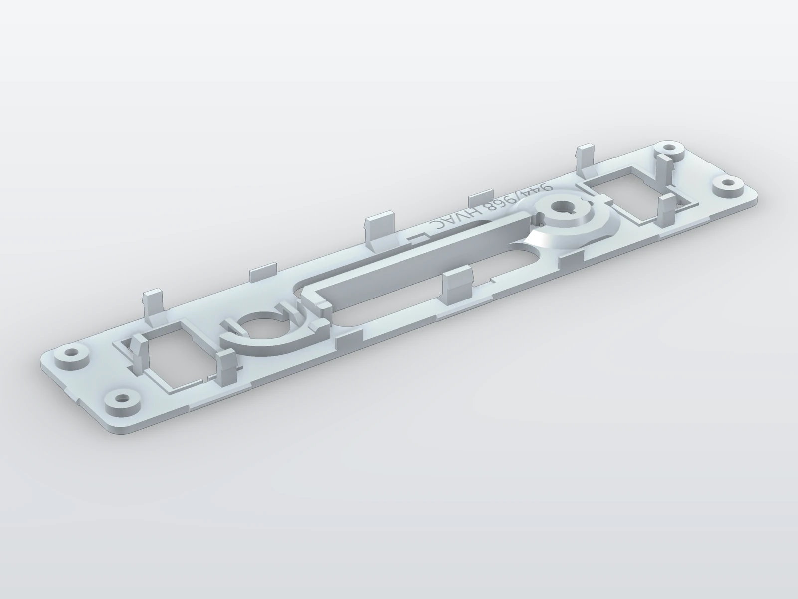 94465391100 Climate control clear face plate (A/C switch trim) - reproduction by Replique Labs (view 2)