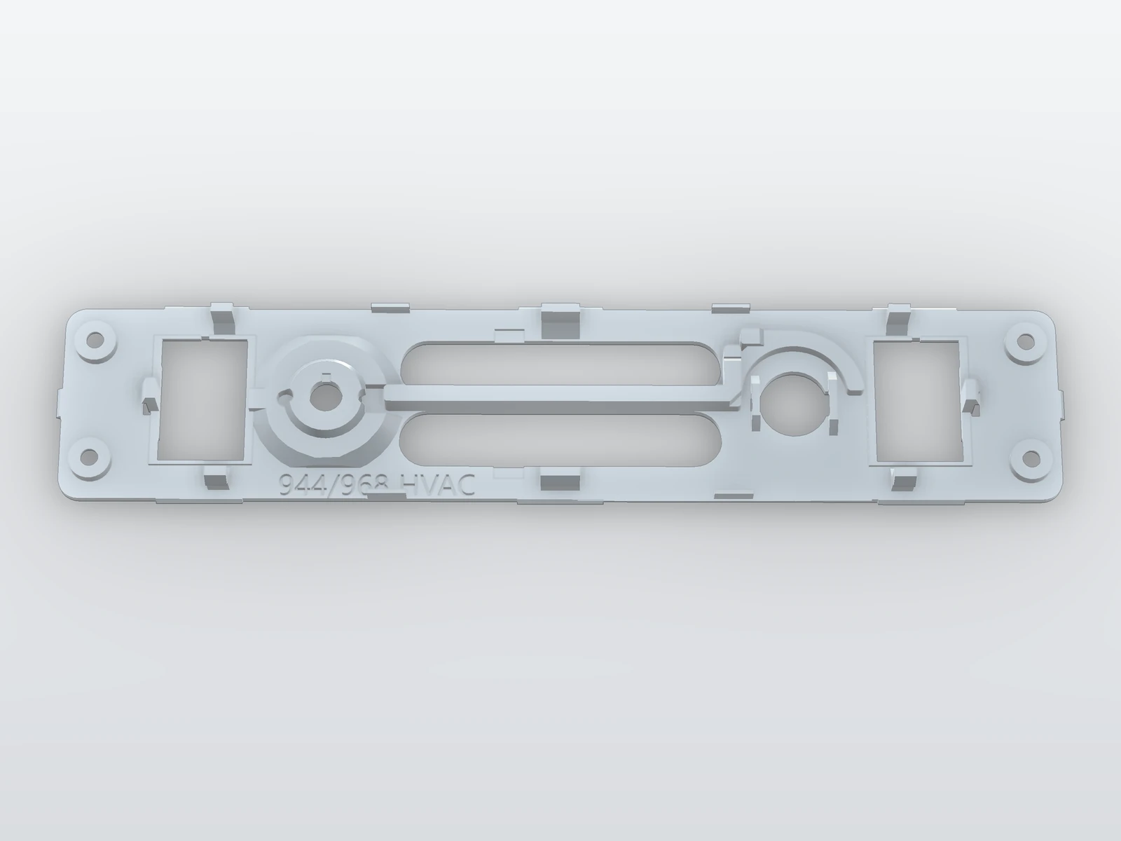 94465391100 Climate control clear face plate (A/C switch trim) - reproduction by Replique Labs (view 3)